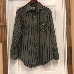 Ely Cattleman Pearl Snap Western Shirt